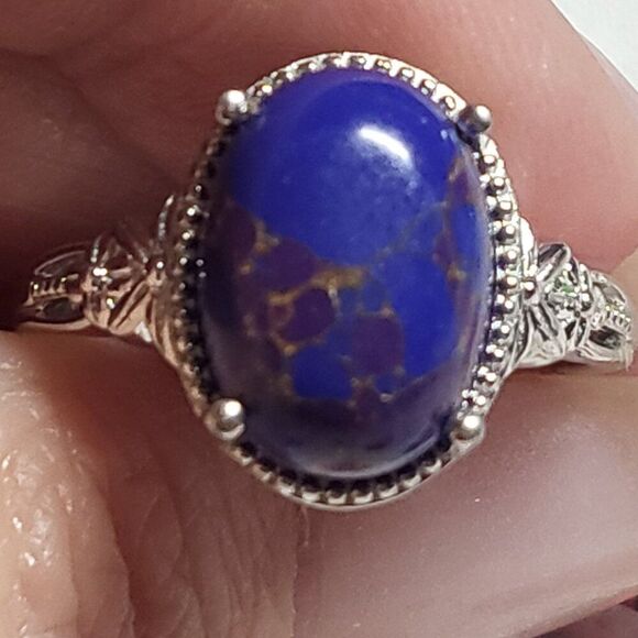 Mojave Purple Turquoise Solitaire Ring - Picture 6 of 8